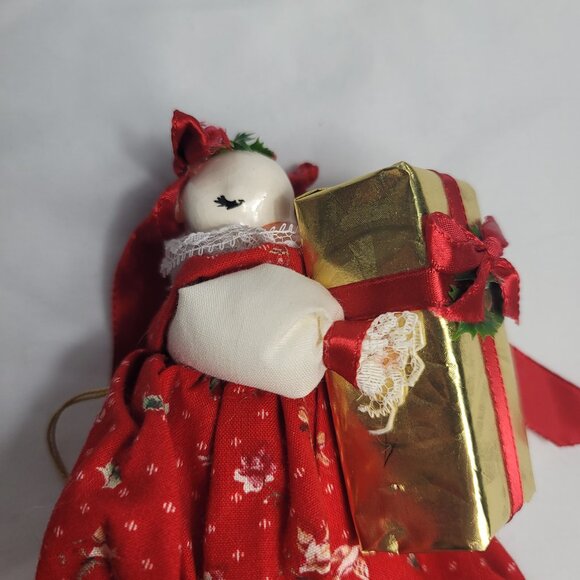 1983 Just Ducky "A Christmas Present by Jo Porcelain Duck Doll with Clothing NEW - Picture 9 of 13